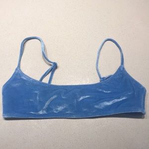 Triangl velvet bikini top !